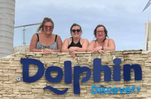 Kim Hoyt and friends at Dolphin Discovery